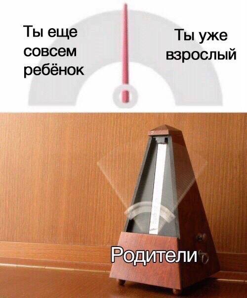 Ты еще Ты уже совсем взрослый ребёнок 1 a Родители
