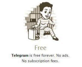 i Free Telegram is free forever. No ads No subscription fees.