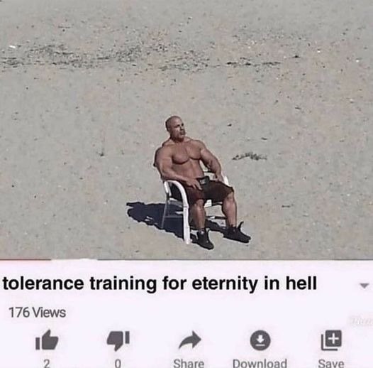 tolerance training for eternity in hell 176 Views