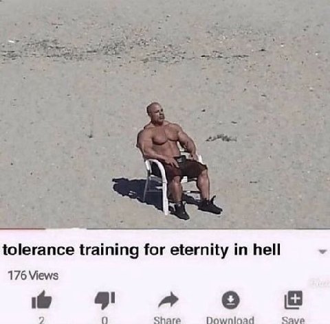 tolerance training for eternity in hell 176 Views