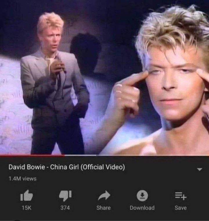 A David Bowie China Girl (Official Video) views о 374 Share Download Save