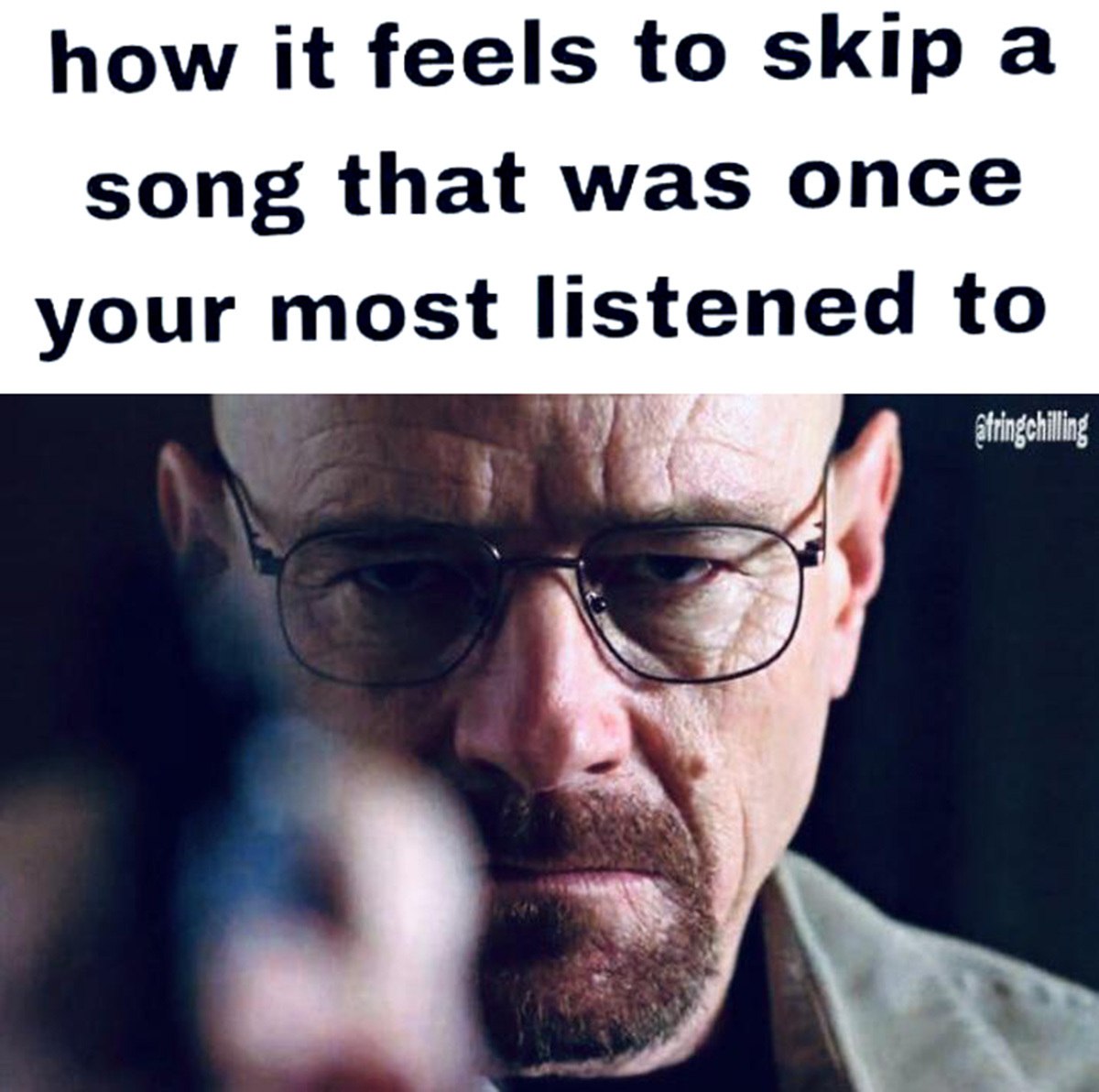 how it feels to skip а song that was once your most listened to