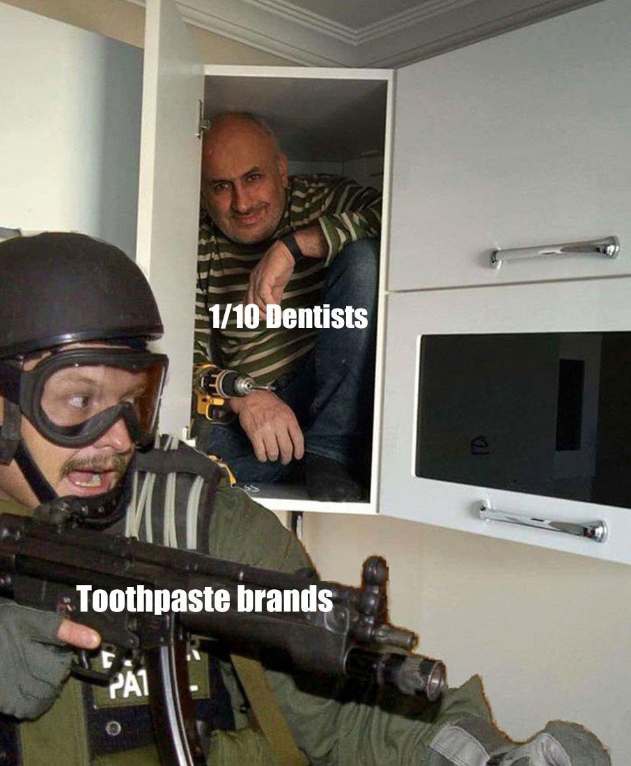 1/10 Dentists Toothpaste