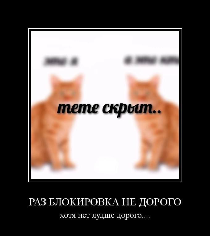 РАЗ БЛОКИРОВКА НЕ ДОРОГО хотя нет лудше дорого....