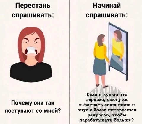 Перестань Начинай спрашивать: спрашивать: 8 Если я куплю это Почему они так зеркало, смогу я фоткать свою писю и поступают мной? анус с более интересных ракурсов, чтобы зарабатывать больше?