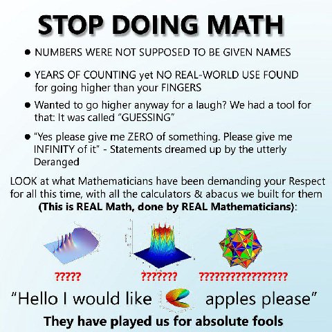 NUMBERS WERE МОТ SUPPOSED TO BE GIVEN NAMES YEARS OF COUNTING yet NO REAL-WORLD USE FOUND for going higher than your FINGERS Wanted to higher anyway for a laugh? We had a tool for that: It was called 