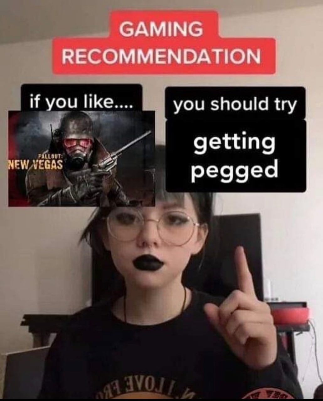 GAMING RECOMMENDATION if you you should try getting NEW pegged