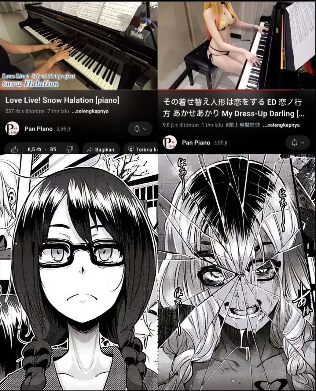 Lis Love Live! Snow Halation [piano] 1 alu My Dress-Up Darling оВЕЮНЕЯ о 55 SINS “i i