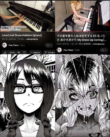 Lis Love Live! Snow Halation [piano] 1 alu My Dress-Up Darling оВЕЮНЕЯ о 55 SINS “i i