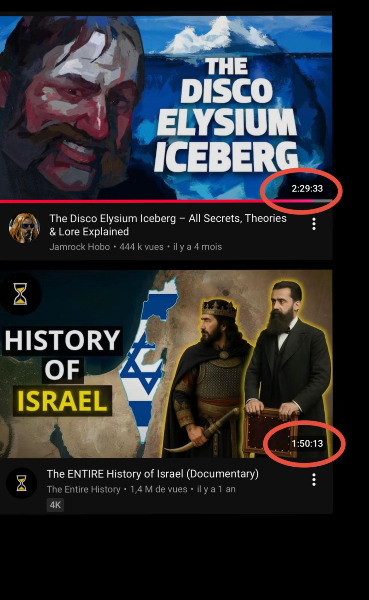 ТНЕ DISCO ELYSIUM ICEBERG 2:29:33 The Disco Elysium Iceberg All Secrets, Theories Lore Explained HISTORY OF С у 1:50:13 4 The ENTIRE History of Israel (Documentary)