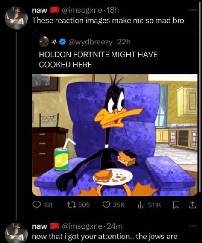 пам геасйоп images make so mad bro HOLDON FORTNITE MIGHT HAVE COOKED HERE 4 i пам пом Sot your attention.. the jews are