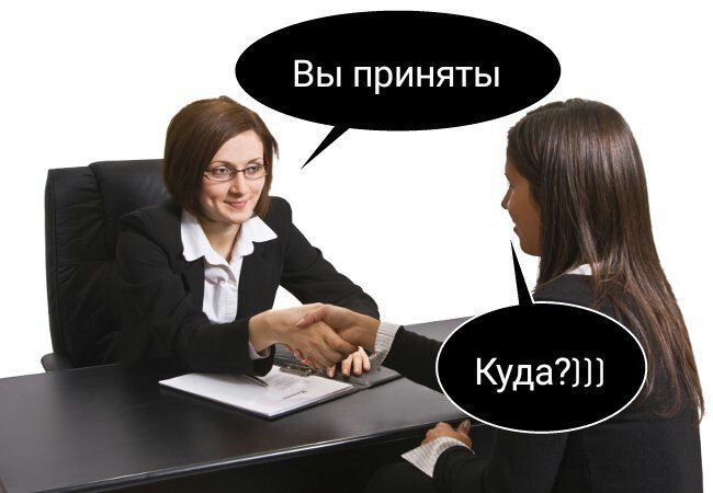 Вы приняты
