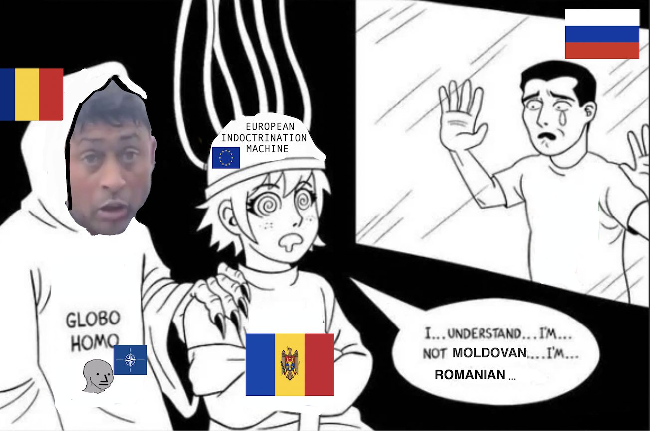 EUROPEAN INDOCTRINATION GLOBO TAND.. HOM NOT MOLDOVAN ROMANIAN