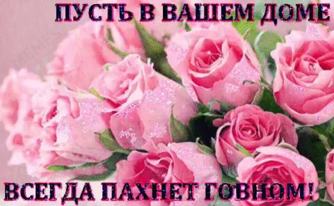 пусть в вашем доме всегда пахнет говном