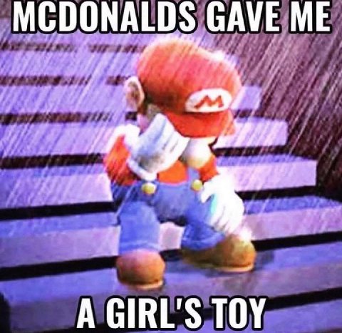 MCDONALDS GAVE ME A GIRL'S TOY