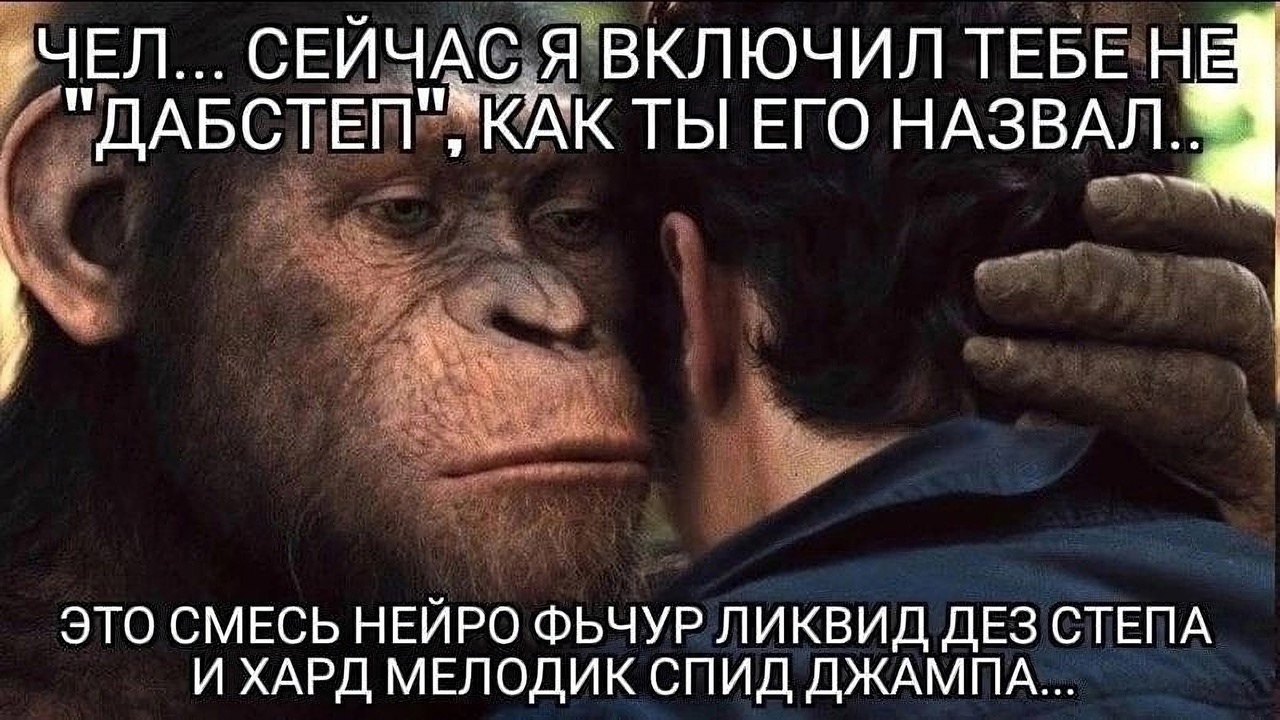 ЧЕЛ... СЕЙЧАС Я ВКЛЮЧИЛ ТЕБЕ "ДАБСТЕП"*КАК ТЫ ЕГО НАЗВАЛ ЭТО СМЕСЬ НЕИРО ФЬЧУР ЛИКВИД ДЕЗ СТЕПА И ХАРД МЕЛОДИК СПИД ДЖАМ