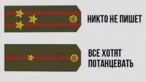 НИКТО HE ПИШЕТ BCE XOTAT ПОТАНЦЕВАТЬ