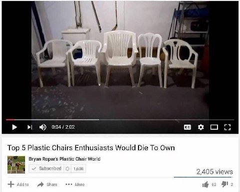 у 0:04/2:02 5 Plastic Chairs Enthusiasts Would Die То Own Bryan Кораг$ Plastic Chair World 1 2,405 views „9