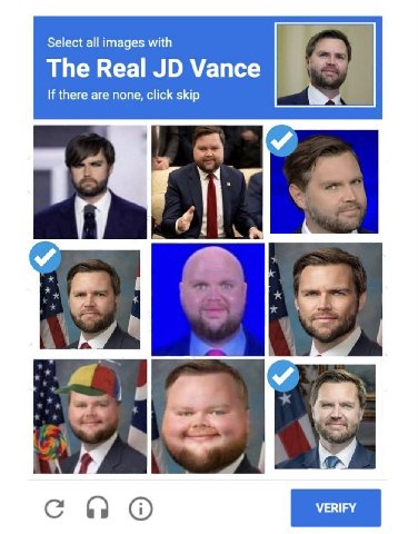 Select all images with The Real Vance If there are none, click skip 1 спо