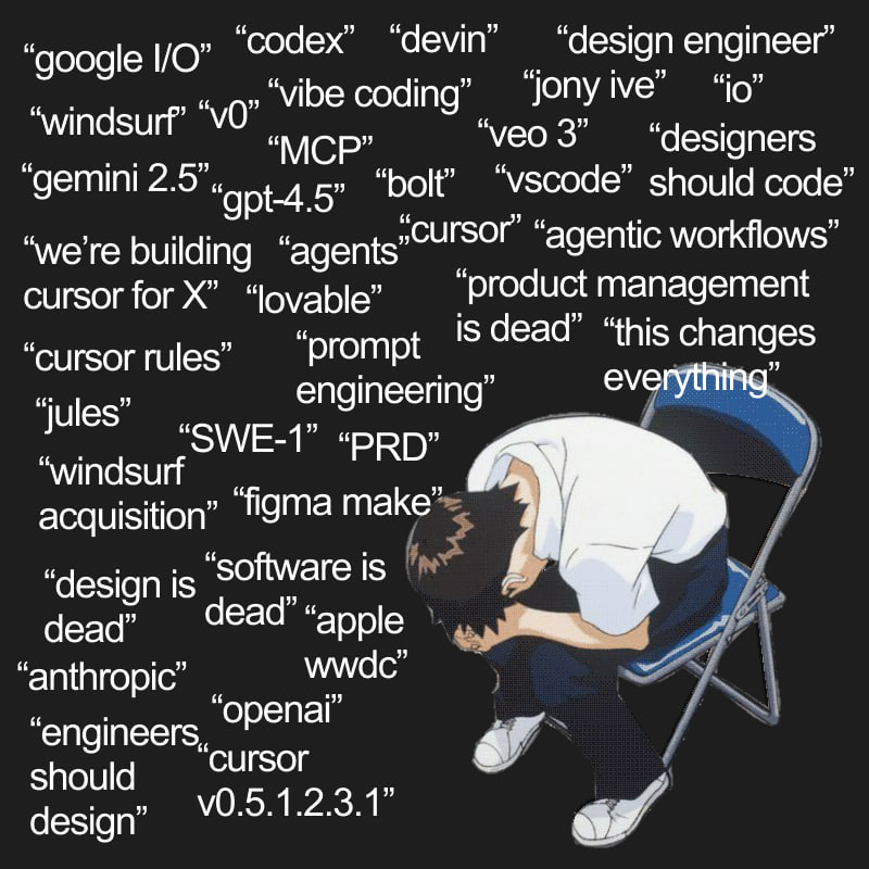 google codex design engineer “vibe coding” jony “veo 3” “designers “gemini 25 santa 5 “holt” should code” „СИГЗОГ” were building agentic workflows cursor for “lovable” product management is dead” “thi