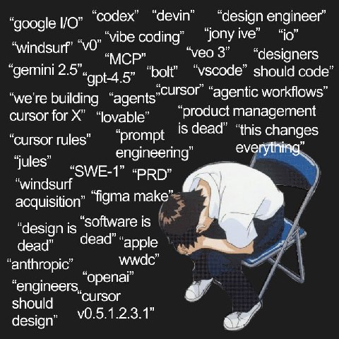 google codex design engineer “vibe coding” jony “veo 3” “designers “gemini 25 santa 5 “holt” should code” „СИГЗОГ” were building agentic workflows cursor for “lovable” product management is dead” “thi