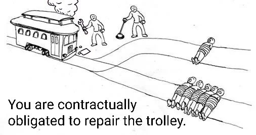 You are contractually obligated to repair the trolley.