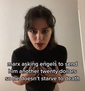 marx asking engels to send him another twenty dollars starve to death