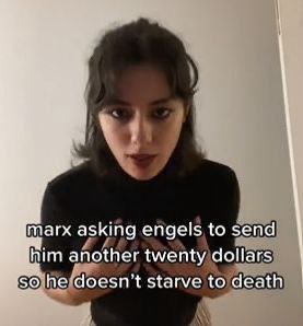 marx asking engels to send him another twenty dollars starve to death