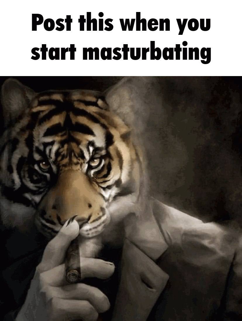 Post this when you start masturbating