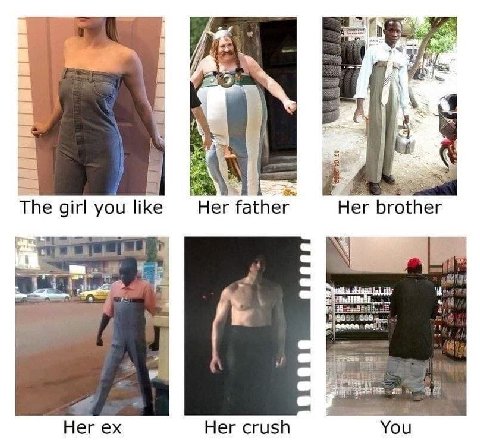 в 4: А gee The girl you like father Her brother Her Her crush You
