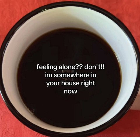 feeling alone?? don't!! somewhere in your house right now