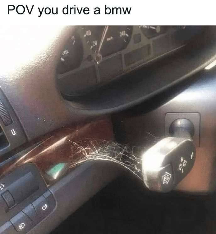 POV you drive a bmw