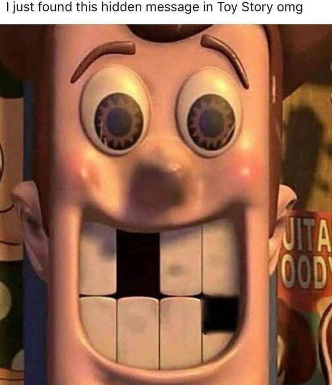 just found this hidden message in Toy Story omg