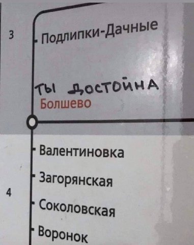 ные Подлипки-Дач Болшево Валентиновка Загорянская Соколовская Воронок