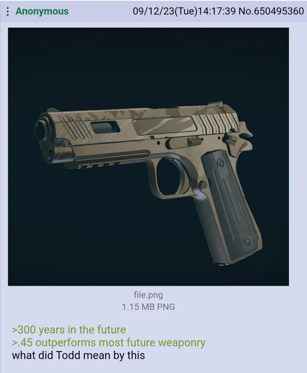 Anonymous 09/12/23(Тие)14:17:39 №.650495360 wae file.png 1.15 PNG what did Todd mean this
