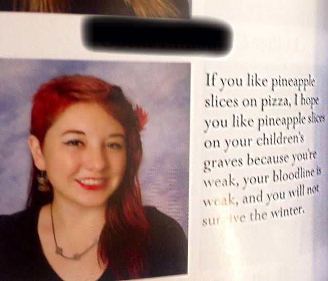If you like pineapple slices on pizza, hope you like pineapple on vour childrens ОГА\ youre weak, youl К 4 and net he