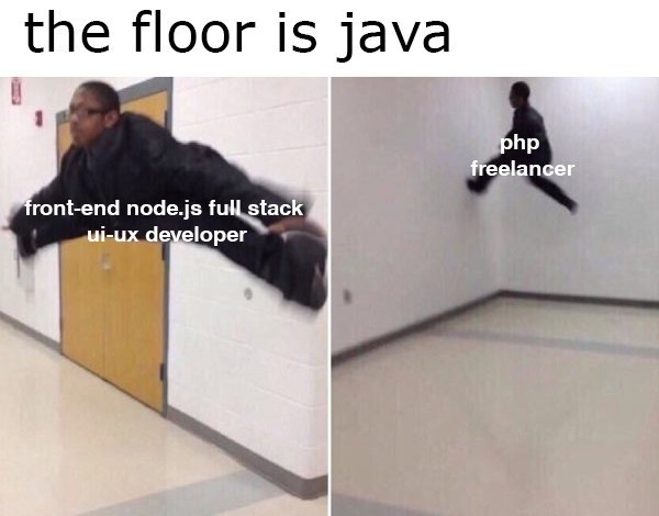 the floor is java