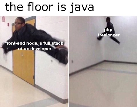 the floor is java