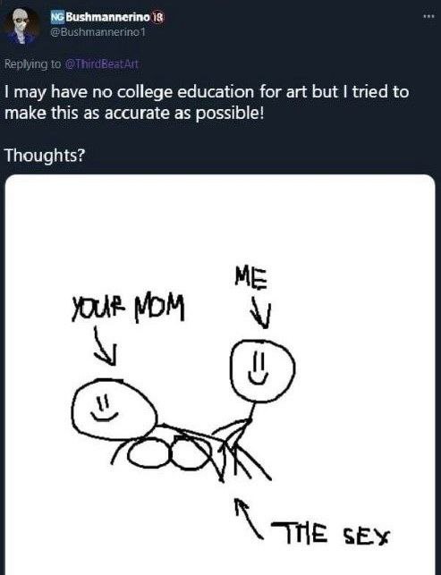 may have no college education for art but tried to make this as accurate as possible! Thoughts? your. МОМ He SEX