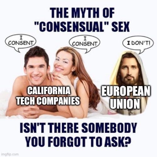 THE MYTH OF "CONSENSUAL" SEX (EUROPEAN TECH COMPANIES UNION ISN'T THERE SOMEBODY YOU FORGOT ТО ASK?