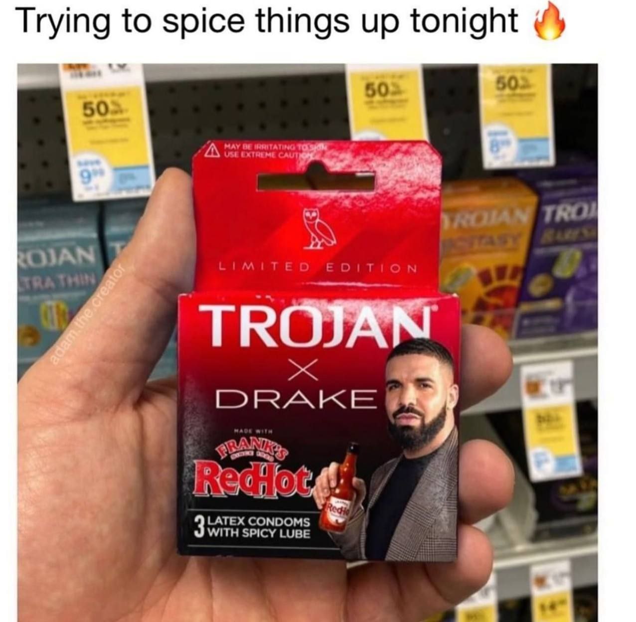 Trying to spice things up tonight TROJAN я