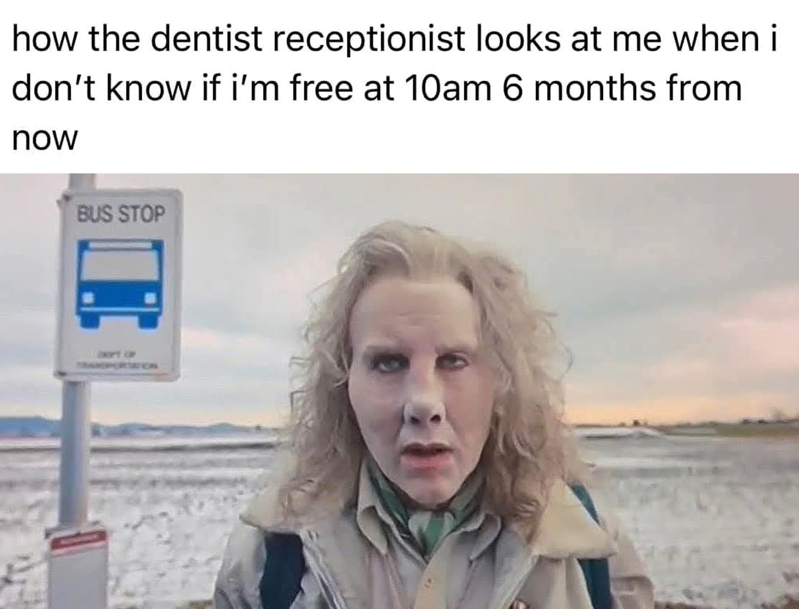 how the dentist receptionist looks at when don't know if free at 6 months from NOW