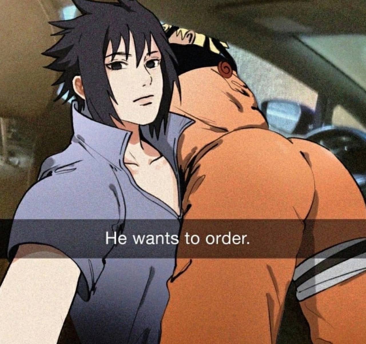 He wants to order.