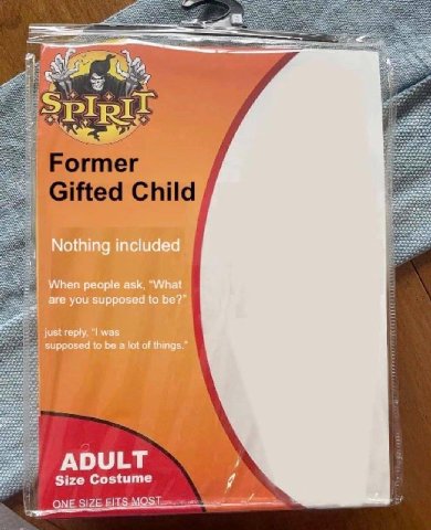 i Former Gifted Child be ite ADULT Size Costume ЕИЗ