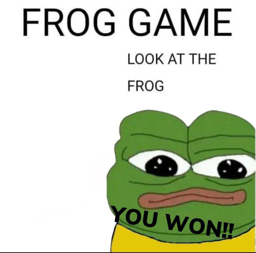 FROG GAME LOOK AT THE FROG
