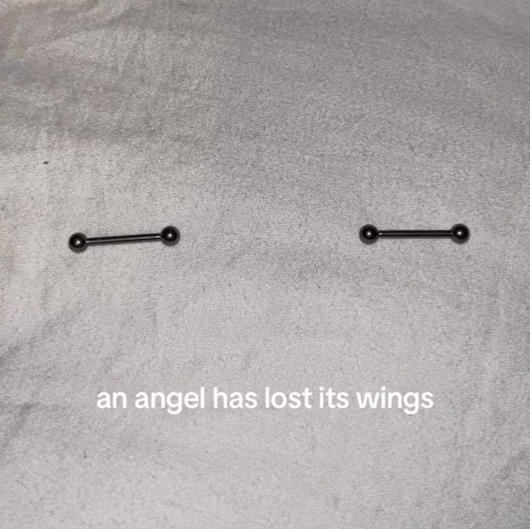 an angel has lost its wings