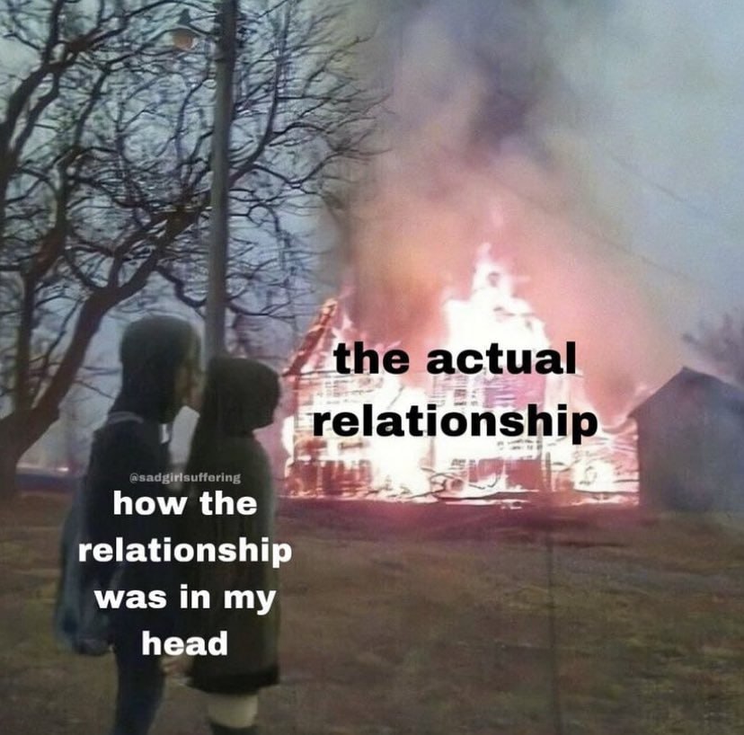 how the relationship was in my head