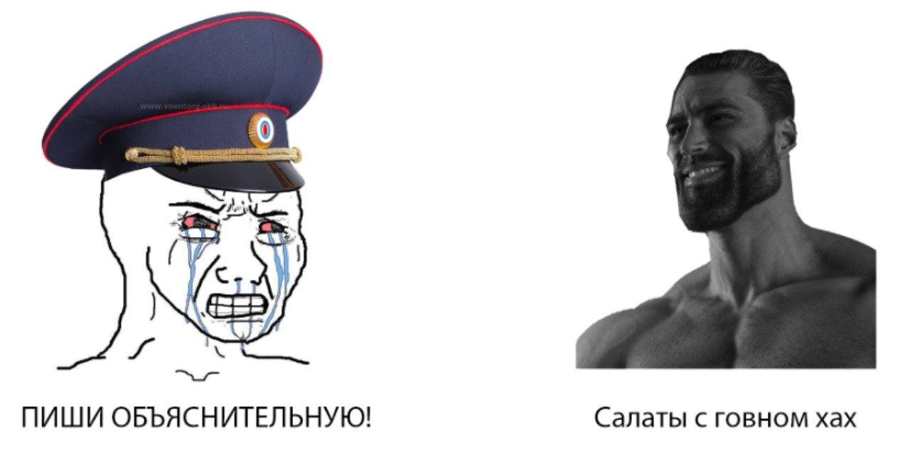 у ПИШИ ОБЪЯСНИТЕЛЬНУЮ! Салаты с говном хах