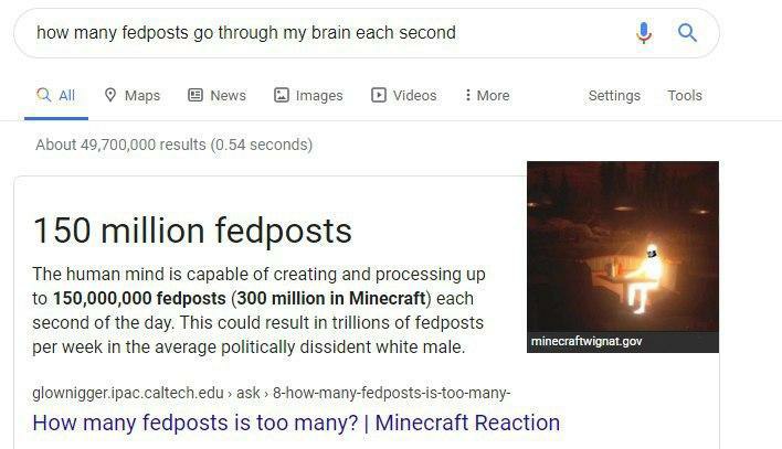 how many fedposts through my brain each second ЗА Марз News Images Videos More Seitings Tools About 49,700, fata! resul is 0.54 seconds) 150 million fedposts The human mind is capable of creating and 