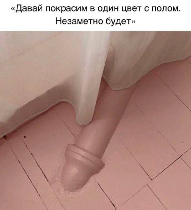 «Давай покрасим в один цвет с полом. Незаметно будет»